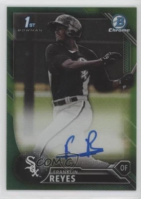 2016 Bowman Chrome Prospects Green Refractor /99 Franklin Reyes #BCAP-FR Auto - Image 1 of 2