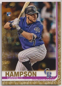 2019 Topps Gold #85 Garrett Hampson RC 1901/2019 Colorado Rockies - Picture 1 of 2