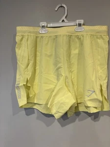Womens Gymshark Yellow Shorts Medium - Picture 1 of 5