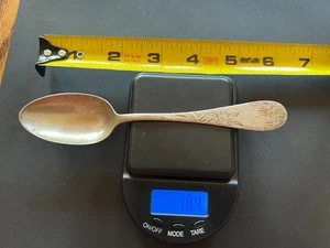 Antiker Sterling Silber Andenken Löffel graviert RRM 1890 - Bild 1 von 10