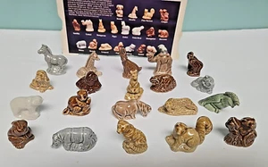 Vintage Wade Whimsies Red Rose Tea 20 Animal Miniatures England, complete set - Picture 1 of 6
