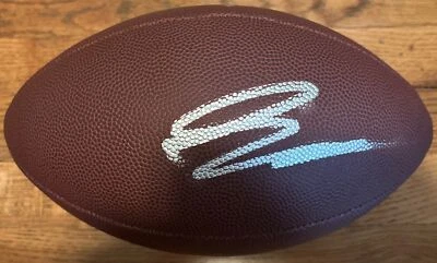 Réplica de fútbol americano firmada por Greg Olsen autografiada por Duke Carolina Panthers PSA/DNA Foto 1 de 3