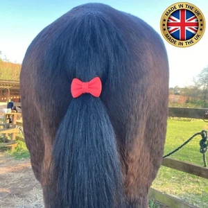 Horse competition coloured bow tail warning strap on indicator ribbons - Picture 1 of 19