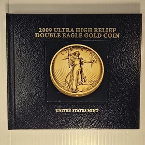 2009 Ultra High Relief Double Eagle Gold Coin COMPANION BOOK ONLY, NO COIN - Picture 1 of 4