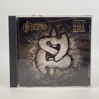 Saxon Solid Ball Of Rock CD 1990 Charisma – 91672-2 [Original] NWOBHM METAL RARE - Image 1 of 4