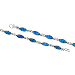 Bracciale in argento sterling 925 da donna F braccialetto in argento sterling... - Foto 1 di 1