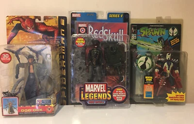 “NEW” Two Marvel Legends Spider Man 2 Included and a Spawn Action Figures - Image 1 of 4