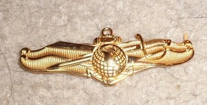 US NAVY INFORMATION DOMINANCE WARFARE PIN, BADGE, OFFICER FULL SIZE - Picture 1 of 1