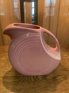 HOMER LAUGHLIN FIESTA Fiestaware ROSE 64 oz 2 Quart DISC PITCHER - Picture 1 of 7