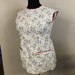 Handmade Tailored Apron-Penns Dutch Pattern w/Pockets Retro Vintage Size M-L @27 - Picture 1 of 7