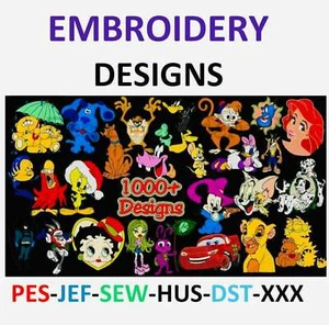 Embroidery Designs PES JEF HUS Disney Marvel Star Wars Embroidery Designs USB - Picture 1 of 14