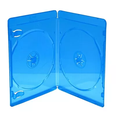 50 Custodie MediaRange BD Bluray Disc 2 Posti SLIM 7mm Custodia Case BOX39-2-50