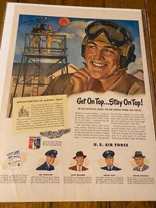 Vintage 1950 U.S. Air Force Weather Observation Recruiting ad - Picture 1 of 1