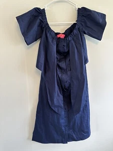 VESTIDO CATHERINE MALANDRINO AZUL SIN MANGAS FORRADO BOTONES REUNIÓN 2 XS - Imagen 1 de 6