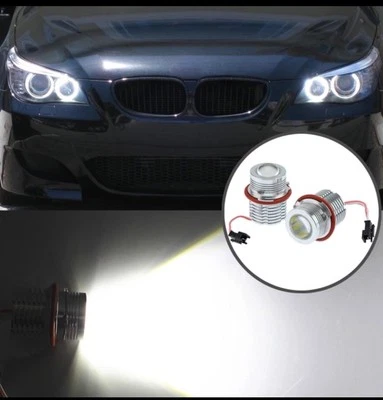 LED Angel Eyes BLANC  60w POUR BMW E39,E87,E60,E61,E64,E65, E66 E53 x3 e83 x5 - Bild 1 von 4