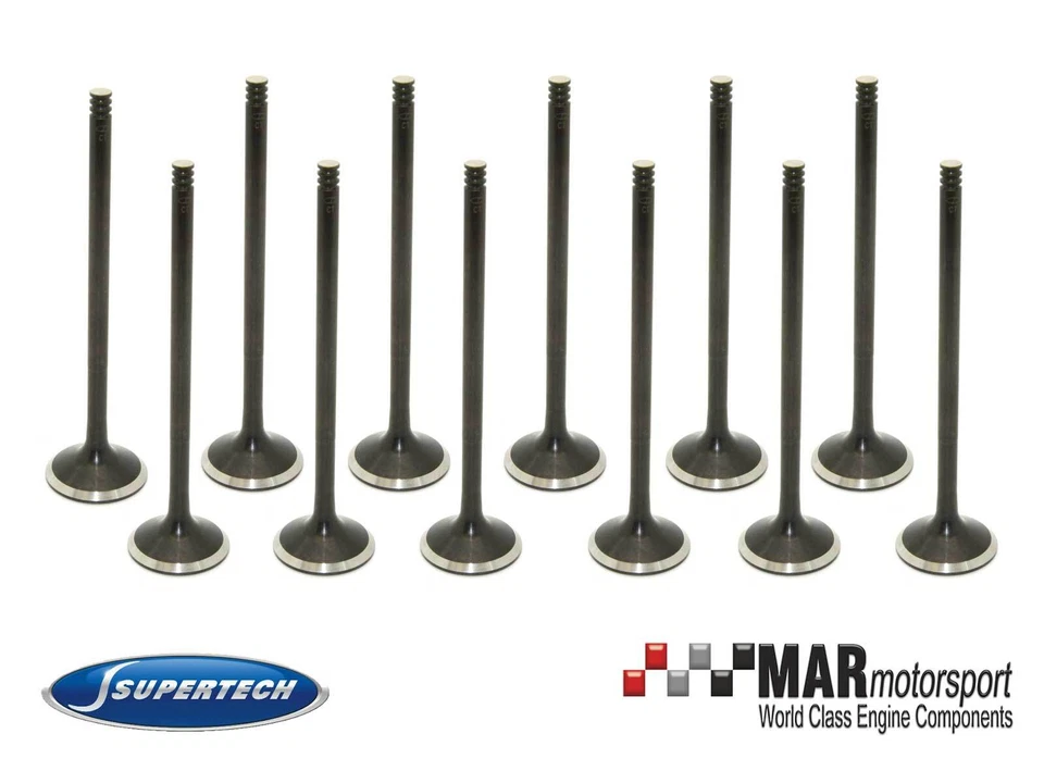 BMW S54B32 | M3 E46 | Z3 | Z4 | SUPERTECH 12x STD Nitrided Exhaust Valves - Image 1 of 1