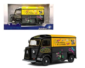 SOLIDO 1969 CITROEN TYPE HY LOS TACOS DE LA MUERTE 1/18  BLACK YELLOW S1804819 - Picture 1 of 2