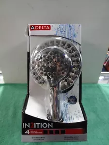 NEW DELTA IN2ITION DUAL SHOWER HEAD 1.75 GPM 4 SETTING - Chrome - 75955 - Picture 1 of 13