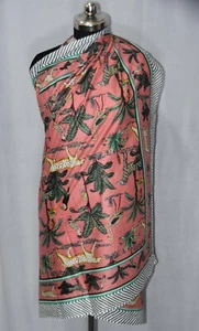 Hand Block Print Scarves Indian Cotton Sarong Handmade Beach CovreUp Pareo Scarf - Picture 1 of 4