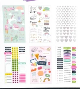 Planner album di ritagli LIBRO ADESIVO 348 pezzi 6 fogli - Vendita AMICI UNICORNO - Foto 1 di 2