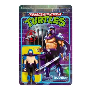 Shredder Teenage Mutant Ninja Turtles TMNT 3 3/4 Inch ReAction Figur Super7 - Bild 1 von 3