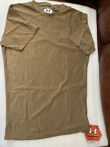 EE. UU. Camiseta de compresión Military Issue Under Armour Heat Gear marrón talla XXL nueva - Imagen 1 de 8