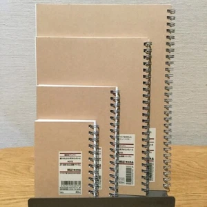 New Muji High Quality Paper Double Ring Notebook A5/A6 (70Sheets) Made In Japan - Picture 1 of 11