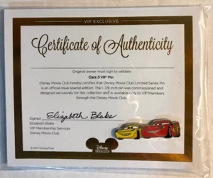 Disney Movie Club - CARS 3 VIP PIN - VIP Exclusive - Picture 1 of 1