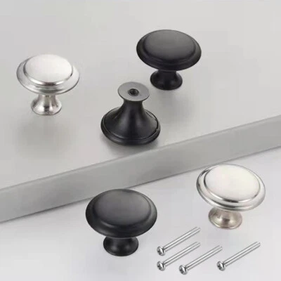 2-40Pcs Door Knobs Cabinet Handles Cupboard Drawer Kitchen Stainless Steel DIY - Image 1 of 4