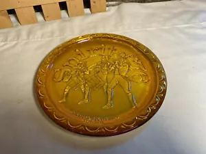 Vintage American Bicentennial Spirit of '76 Ringelblume Karneval Glasplatte - Bild 1 von 4