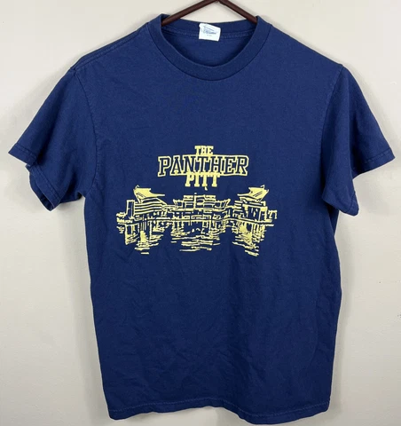 Pitt Panthers Blue Tshirt University Of Pittsburgh NCAA Sz Medium Cover