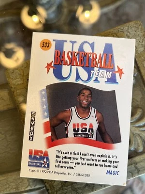 Magic Johnson 1992 Skybox USA Dream Team Collectible Trading Card No. 533 NM - Image 1 of 4