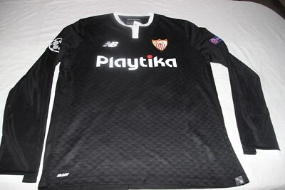 CAMISETA OFICIAL UEFA CHAMPIONS LEAGUE 2017/18 SEVILLA FC New Balance 25 MERCADO - Immagine 1 di 2