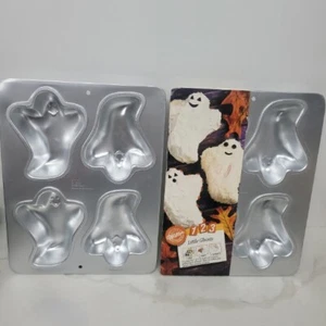 Vintage 1992 Wilton Halloween Little Ghosts Cake Pan Molds Baking Pans. - Picture 1 of 6