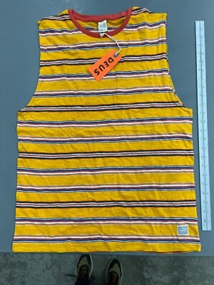 Deus Ex Machina Men’s Striped Tank Top Size Medium - Image 1 of 4