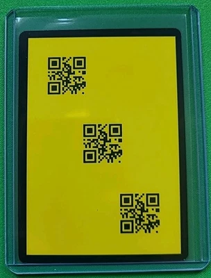 2025 Disney Lorcana Discard Error QR Code Card - Fabled - Fresh Pull - Yellow - Image 1 of 2