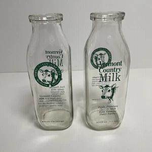 Vintage Vermont Country Milchflasche Shelburne Vermont 16,9 Oz 1/2 Liter 7,5" 2 - Bild 1 von 7