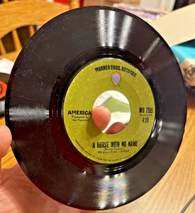VTG 1971 AMERICA 45 WARNER BROS A HORSE WITH NO NAME/EVERYONE I .. VINYL WB7555 - Picture 1 of 4