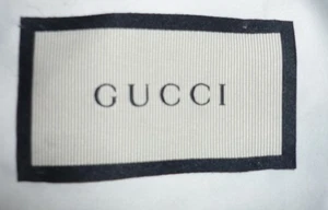 GUCCI Logo Designer Tag Label Replacement patch, 2.5"x1.5" - Picture 1 of 1