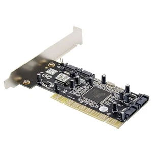 New 4 Port SATA PCI Expansion Card PCI To SATA Adapter Card RAID 5 - Photo 1/6