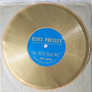 Elvis Presley "The Truth About Me" 1956 Rainbo Records 78 RPM Flexi Disc - Picture 1 of 9
