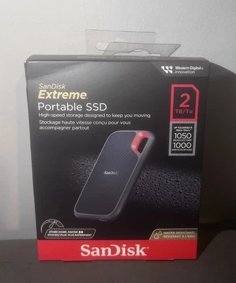 SanDisk Extreme Portable SSD 2TB External Drive - For Both PC & Mac Devices - Image 1 of 4
