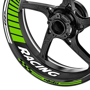 GP04 Gloss Green Decal Wheel Stickers For Kawasaki Z900RS 18 19 20 21 22 23 -MC - Picture 1 of 10