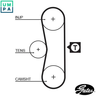 TIMING BELT 5062 FOR PEUGEOT J5/Bus/Platform/Chassis/Van TALBOT EXPRESS/-1500 - Image 1 of 4