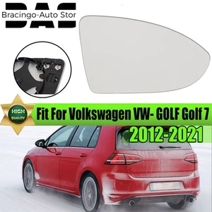 Passenger Side Door Heated Rearview Mirror Glass For VW Golf MK7 GTi TSi TDi R - Picture 1 of 8