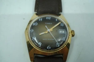 mens 197Os Timex Tiger Eye Face Manual Watch Vintage Works - Picture 1 of 12
