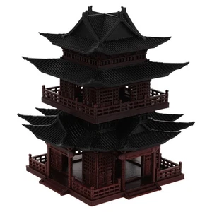  Miniatur asiatisches Architekturmodell Zen Gartendeko altes Gebäude - Bild 1 von 19