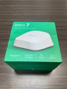 eero - 7 Dual-band Mesh Wi-Fi 7 Router (BRAND NEW) - White - Picture 1 of 5