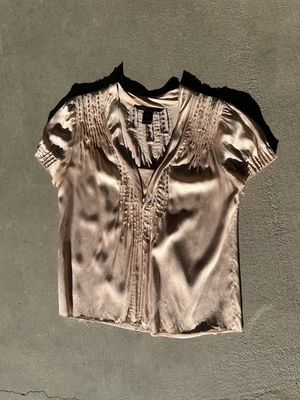 Marc Jacobs 🎀�� Blusa Ballet Rosa Satinado Talla 4 Foto 1 de 4