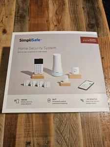 SimpliSafe Wireless Home Security System 8-Piece White - Picture 1 of 4